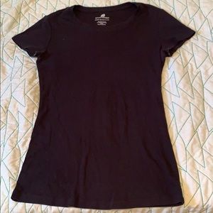 Plain black tee